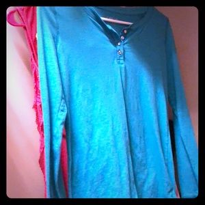 cute teal long sleeve shirt